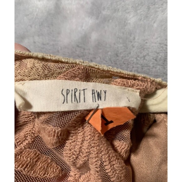 Lace Maxi Dress Womens Small Peachy Blush Sheer Whimsy Fairycore Regencycore Y2K - Picture 12 of 16